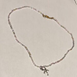 seed bead necklace with a starfish charm